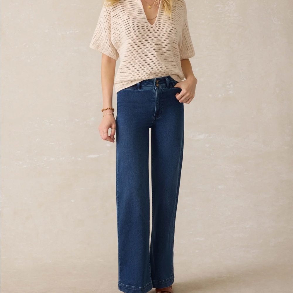 Faherty Stretch Terry Harbor Pant - Creekstone Wash